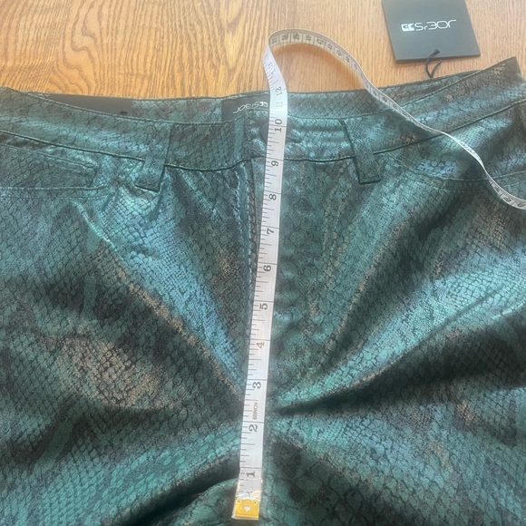 NWT Joes Jeans High Rise Straight Leg Crop Green Faux Snake Scaled Bistro 31 - Picture 5 of 12